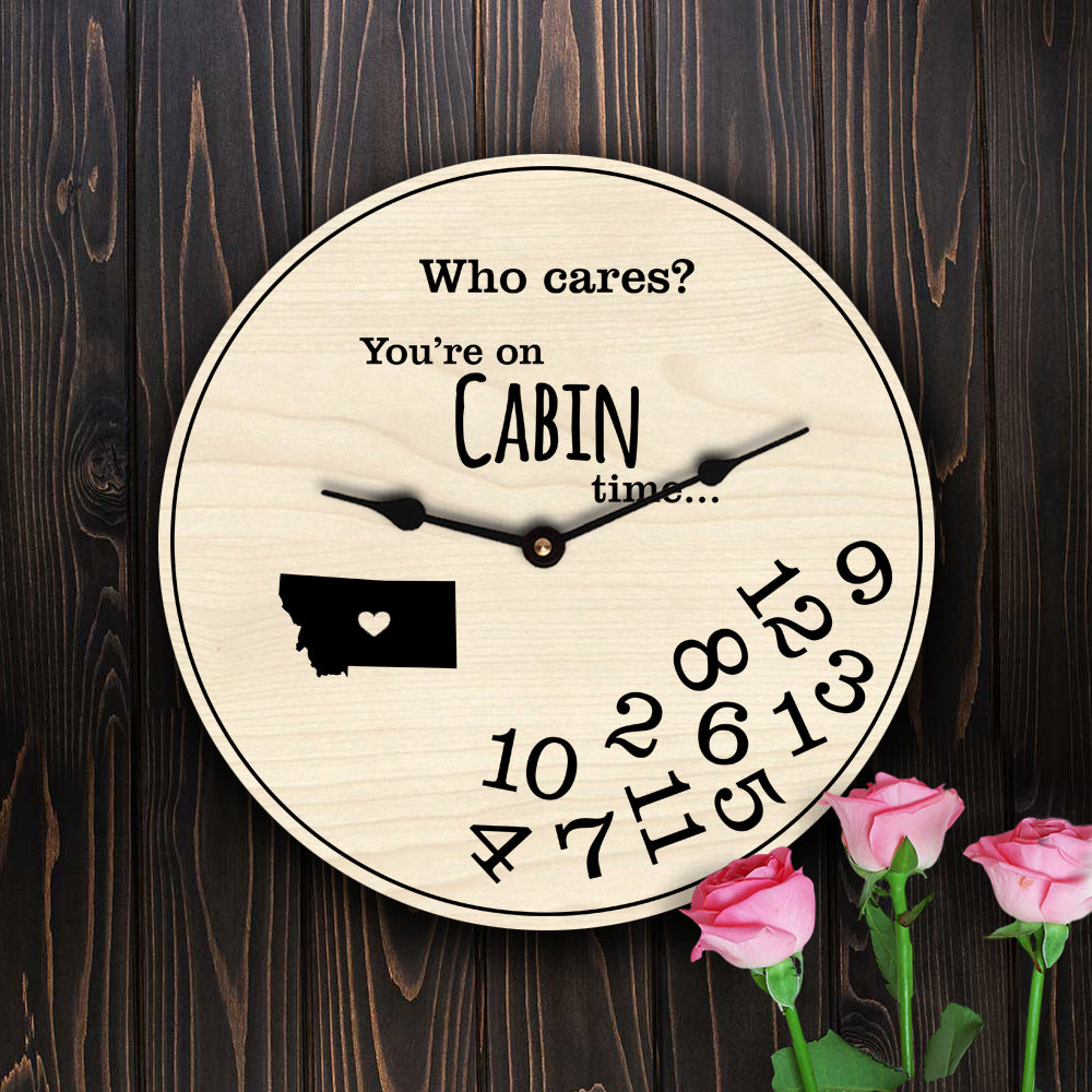 Montana Cabin Decor New Home State Map Gift