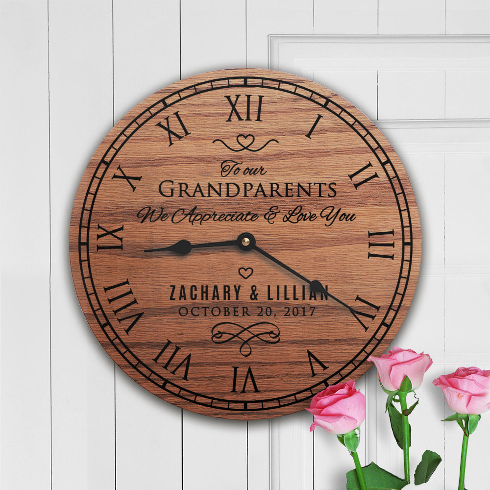 Personalized Wedding Gift For Grandparents Custom Message