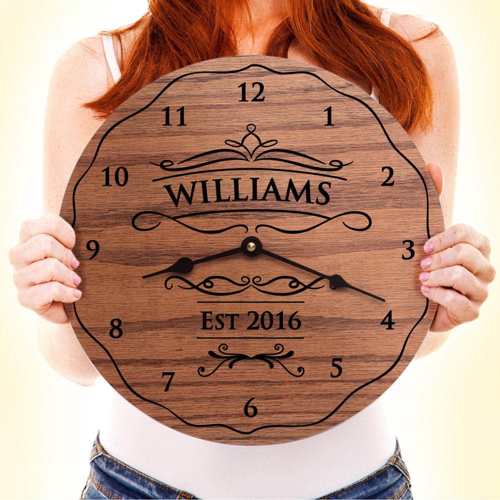 Family Clock for Grandma from Grandkids