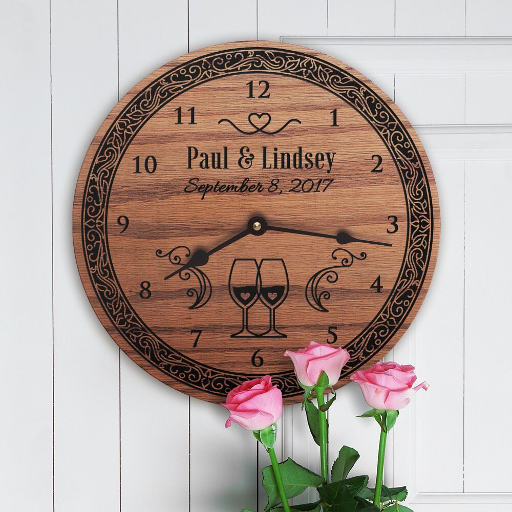 Wine Lovers Custom Names Wedding Vineyard Gift