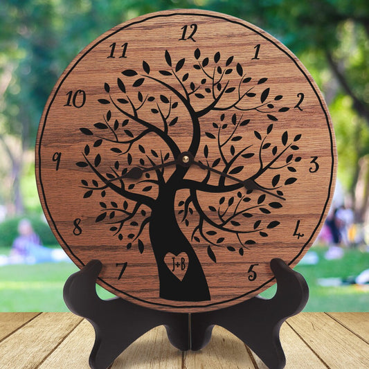 Carved Initials in Tree Housewarming Decor