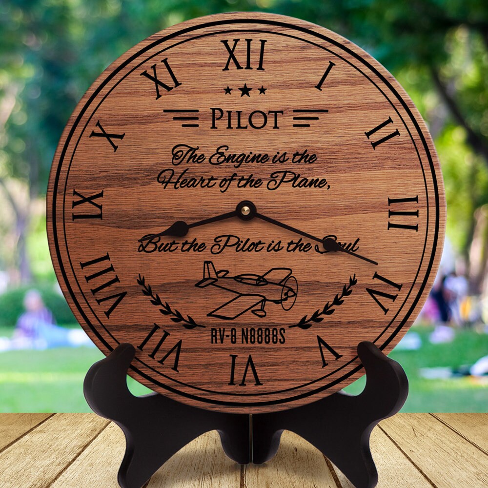 Personalized Gift for Pilot Custom Name RV-8 N8888S