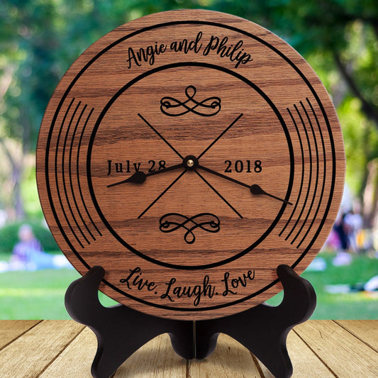 Wedding Gift Live Laugh Love Names and Date
