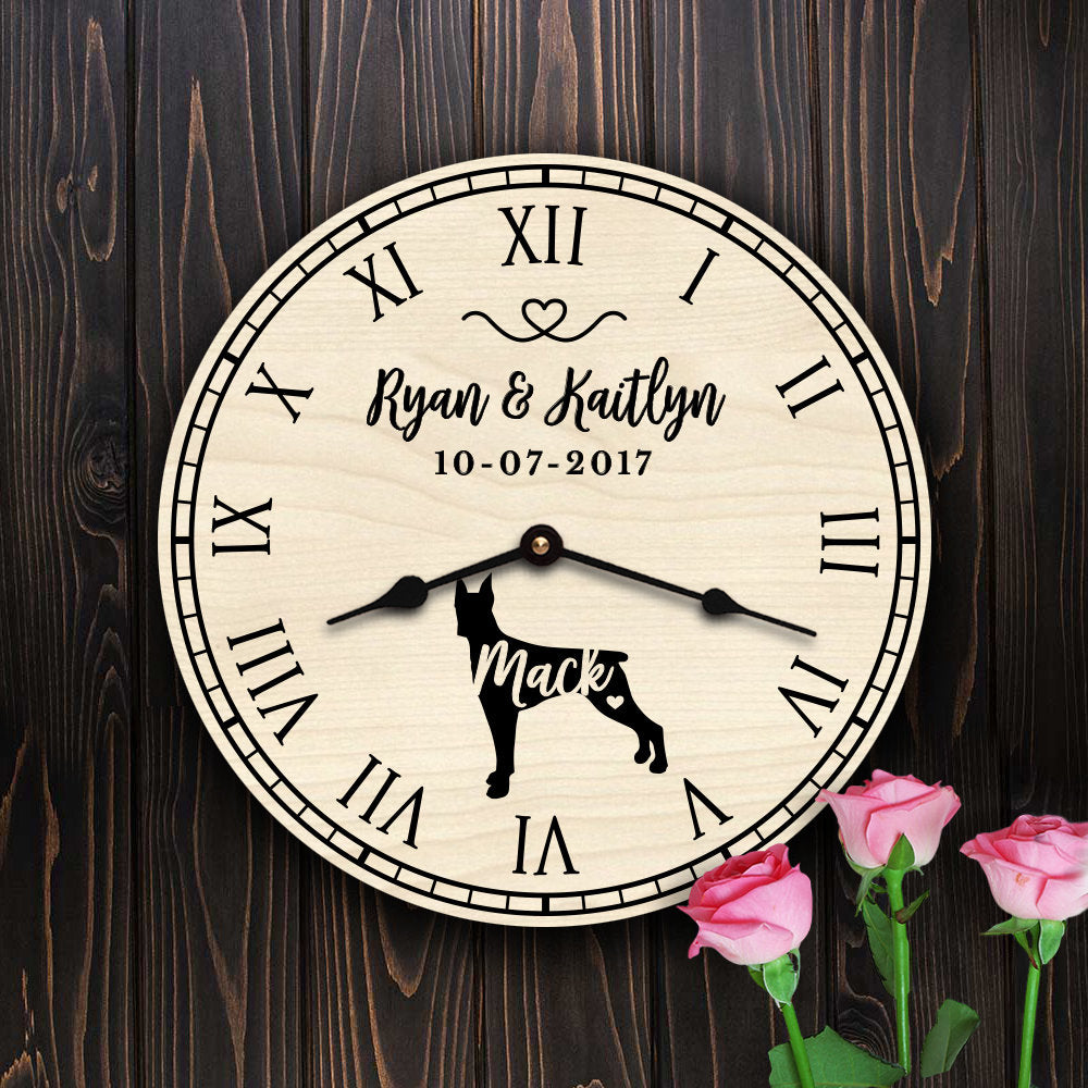 Doberman Pinscher Dog Parents Personalized Family Gift