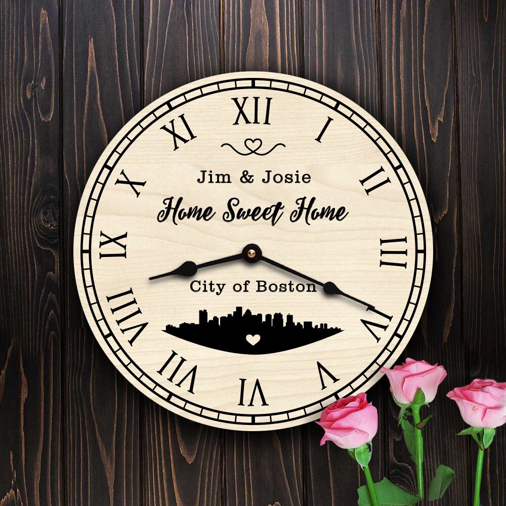 Boston City Skyline Home Gift
