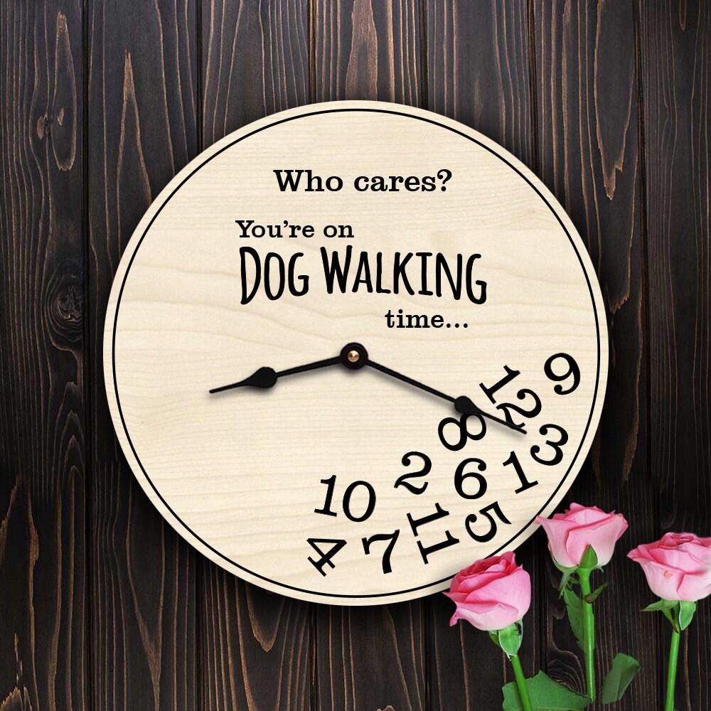 Funny Dog Walker Gift for Pet Walking Time