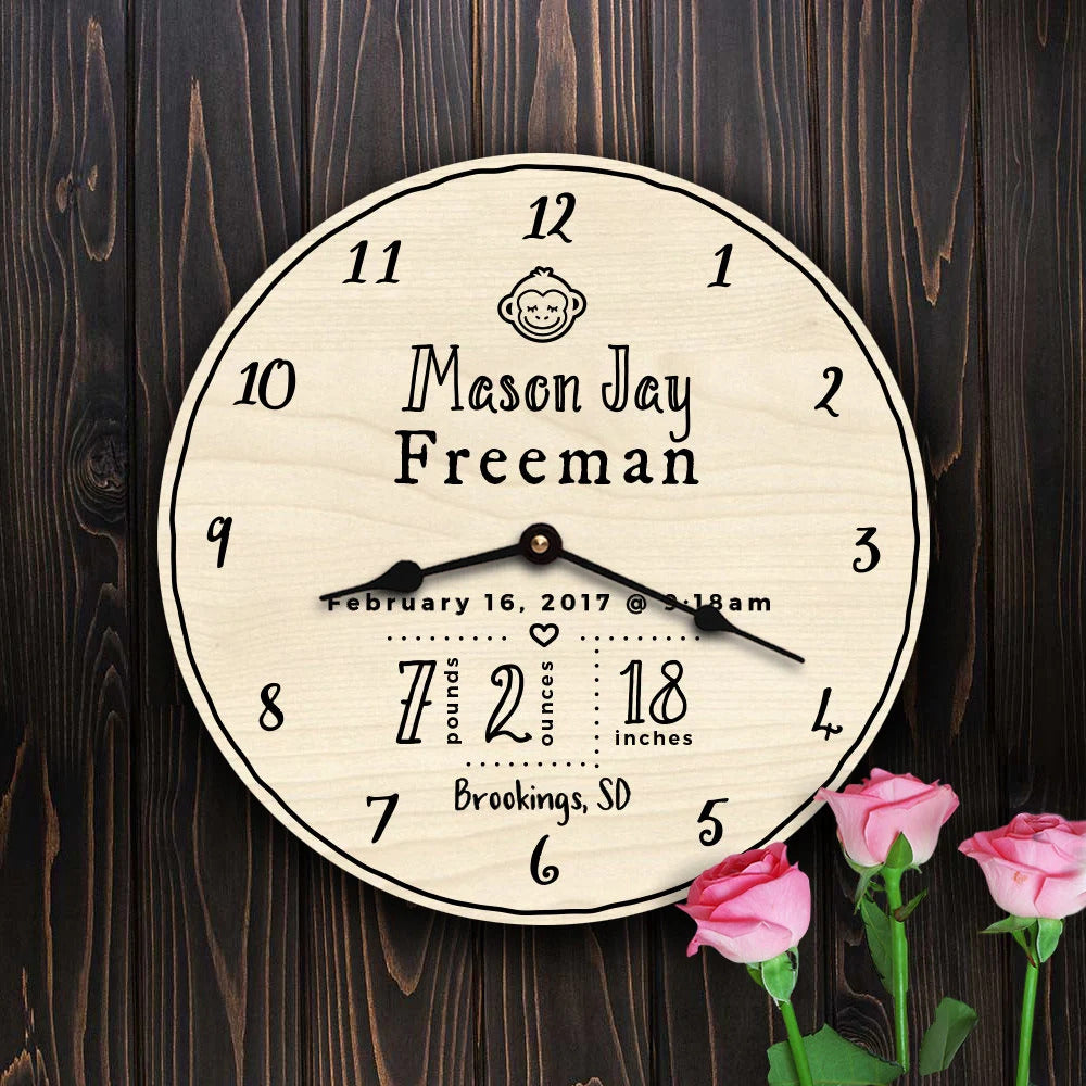 Baby Names Engraved Custom Boy Nursery Gift