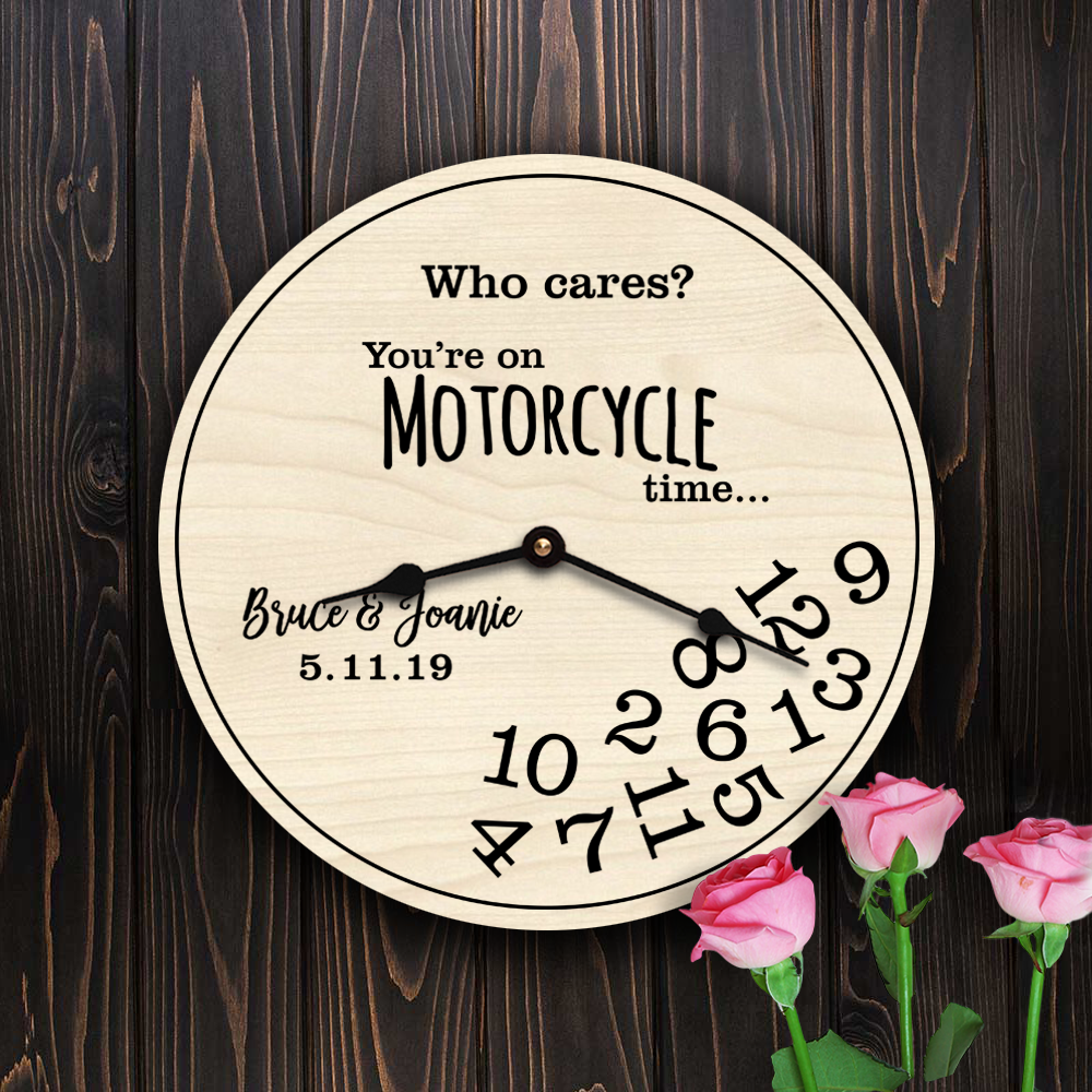 Personalized Wedding Gift For Biker Couple