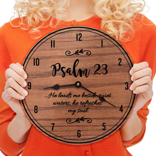 Psalm 23 Wooden Scripture Decor Encouraging Verse