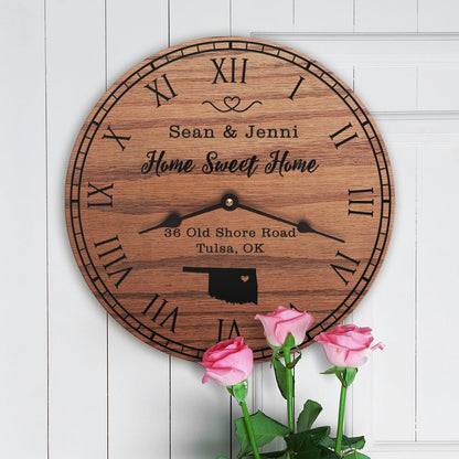 Oklahoma Housewarming Gift Home Sweet Home