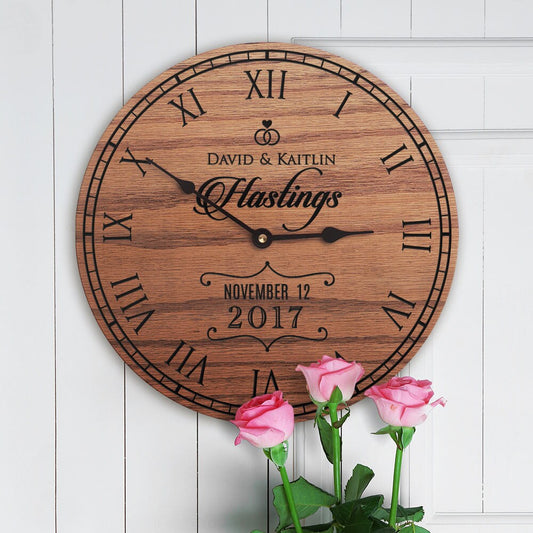 Personalized Wedding Gift with Last Name on Wood