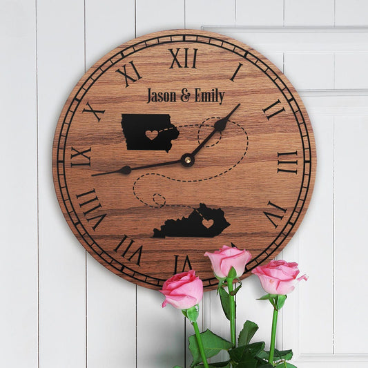 Personalized Wedding Gift Engraved States and Names