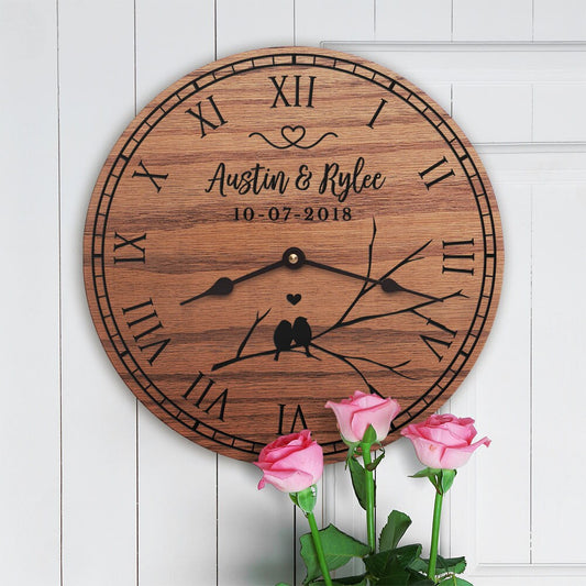 Personalized Cute Love Birds Wedding Gift