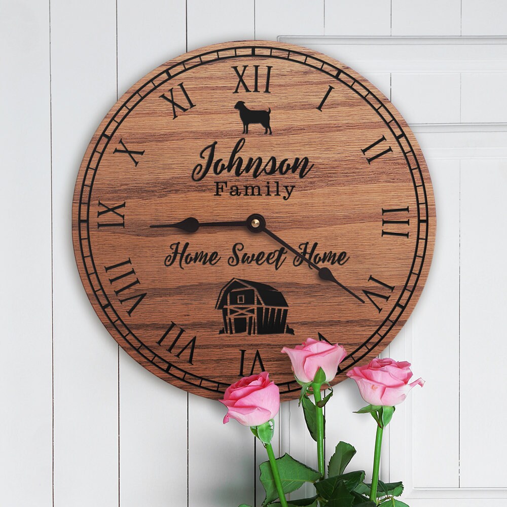 Goat Farm Decor Personalized Family Gift