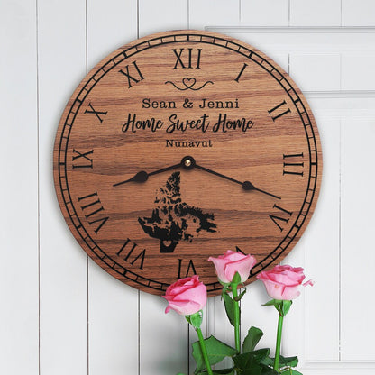 Nunavut Housewarming Gift Canada Map New Home Decor