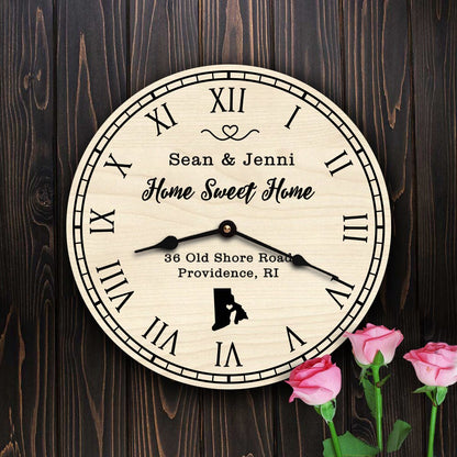 Rhode Island Housewarming Gift Home Sweet Home