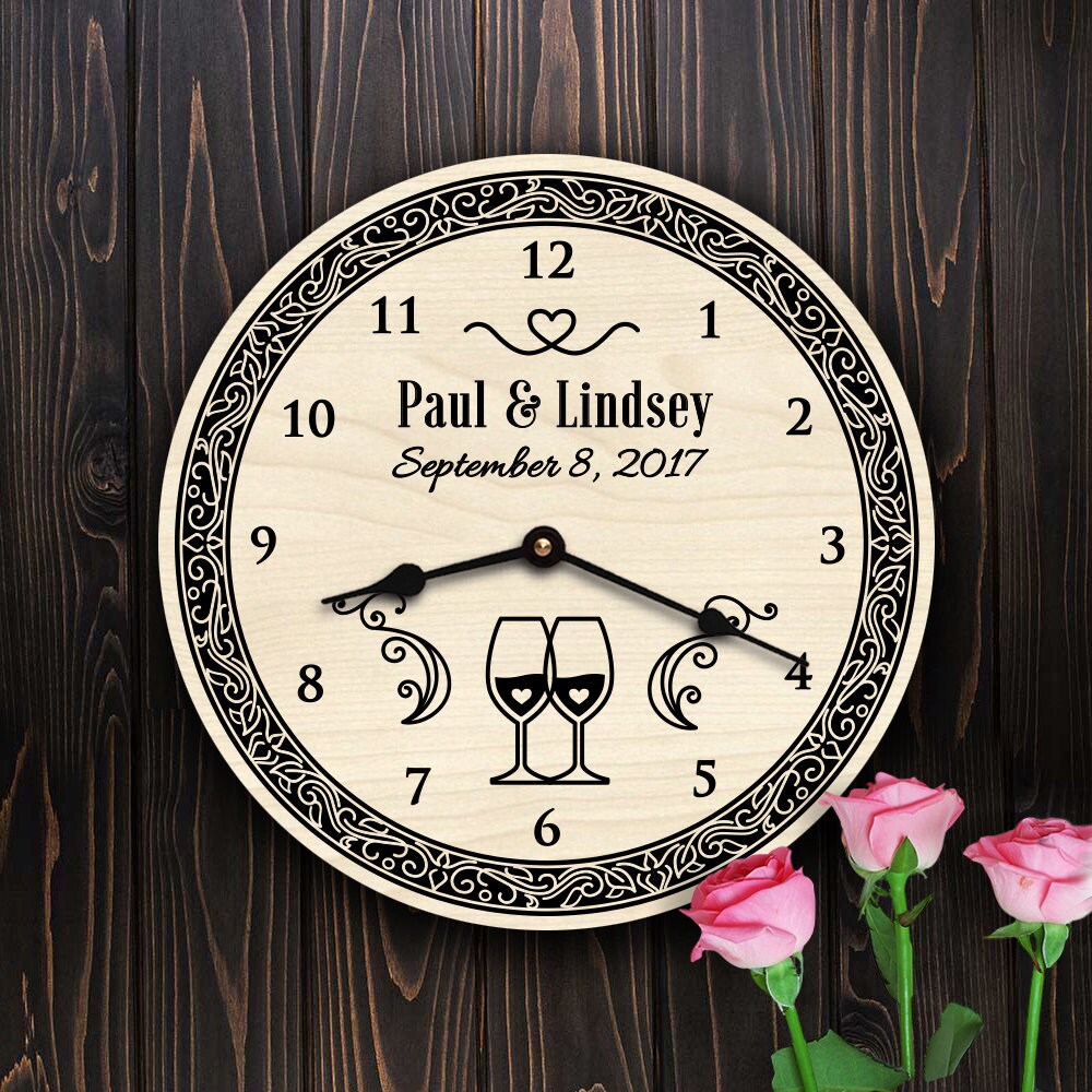 Wine Lovers Custom Names Wedding Vineyard Gift