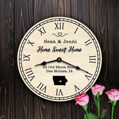 Iowa Housewarming New Home Hawkeye State Map Gift